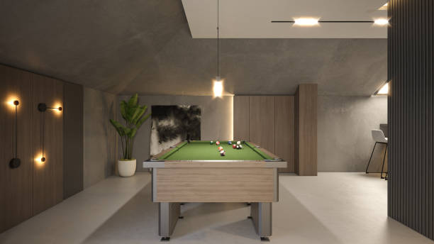 istock Interior Design. Architecture. Computer generated image of living room. Architectural Visualization. 3D rendering. 1578333579