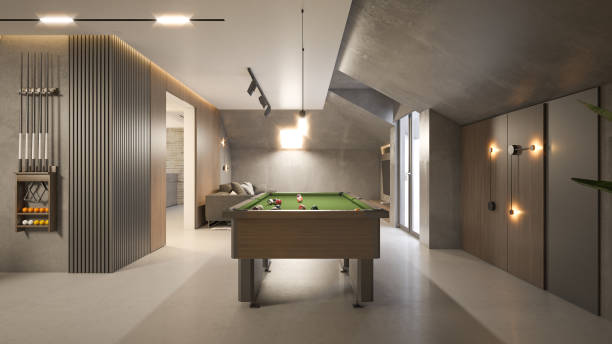 istock Interior Design. Architecture. Computer generated image of living room. Architectural Visualization. 3D rendering. 1578333585