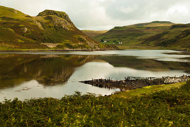 Landscape, Loch Beag, Amar River vally, Isle of Skye, Scotland, stock photo
