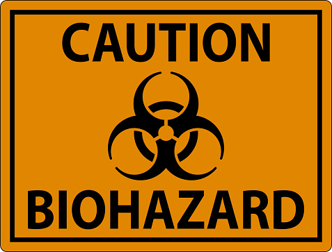 Tanda Biohazard Perhatian Tanda Biohazard Ilustrasi Stok - Unduh Gambar