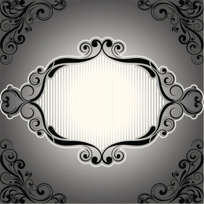 Grey Design Frame Frame Retro Gray Design Stock Illustration - Download Image Now ...