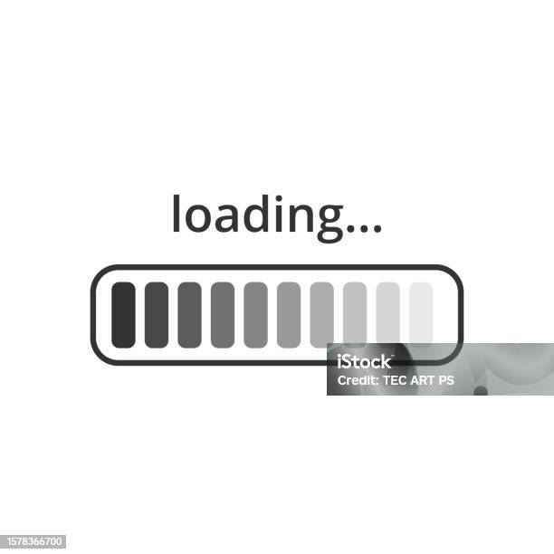Rectangular Loading Bar Ict Loading Bar Stock Illustration - Download Image Now - Progress ...