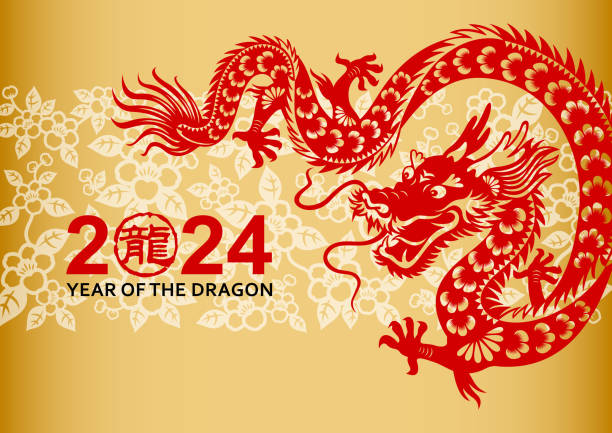 illustrations, cliparts, dessins animés et icônes de nouvel an chinois dragon - dragon