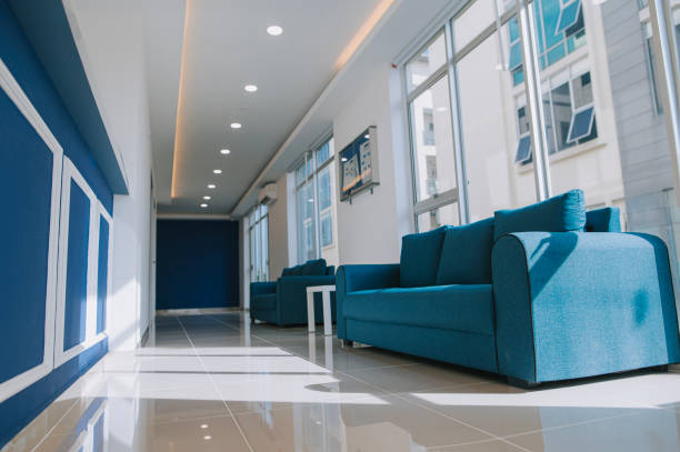 istock Modern reception in hospital. Interior concept 1578528606