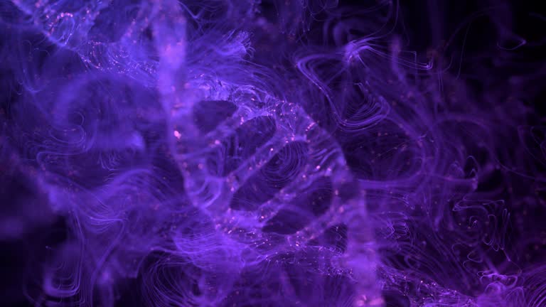 Purple abstract DNA biomedical illustation