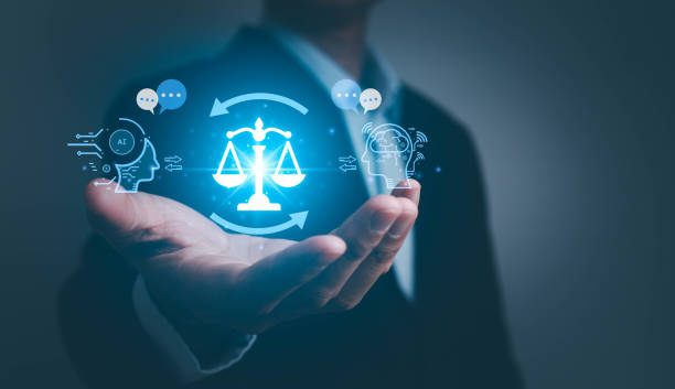 istock AI ethics or AI Law concept. Developing AI codes of ethics. Compliance, regulation, standard , business policy and responsibility for guarding against unintended bias in machine learning algorithms. 1578555234