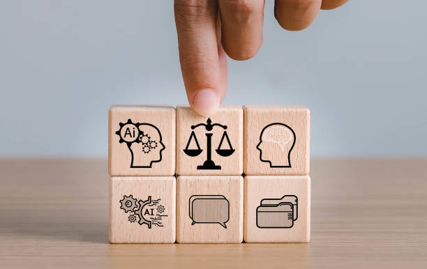 istock AI ethics or AI Law concept. Developing AI codes of ethics. Compliance, regulation, standard , business policy and responsibility for guarding against unintended bias in machine learning algorithms. 1578555256