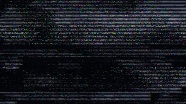istock Glitch noise static television VFX pack. Visual video effects stripes background, CRT tv screen no signal glitch effect 1578584055