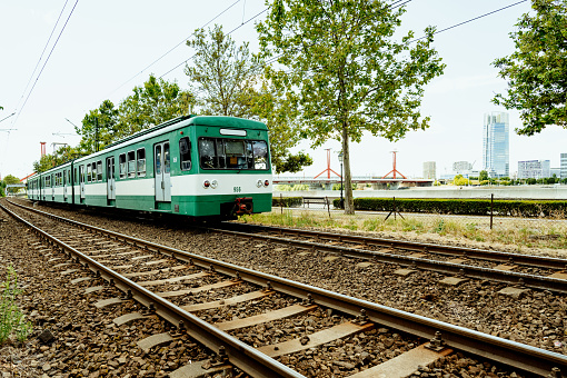Local train in Budapest, Hungary