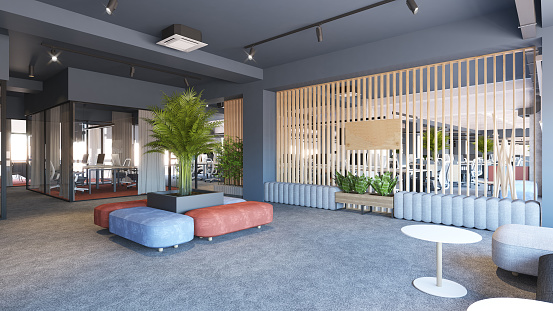 Interior Design Computer Generated Image Of Office Architectural ...