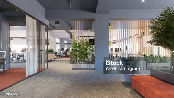 Office Visualization Render Interior Design Computer Generated Image Of Office Architectural ...