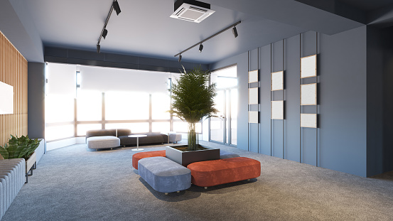 Interior Design Computer Generated Image Of Office Architectural ...
