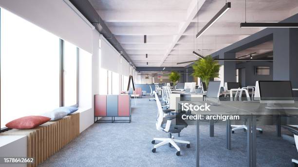 Office Visualization Render Interior Design Computer Generated Image Of Office Architectural ...