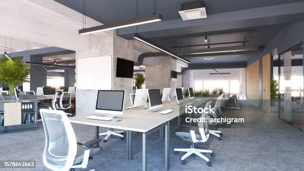 Office Visualization Render Interior Design Computer Generated Image Of Office Architectural ...