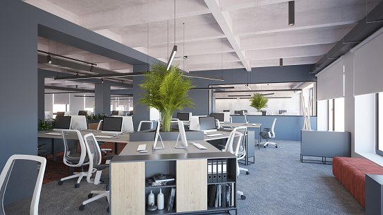Interior Design Computer Generated Image Of Office Architectural ...