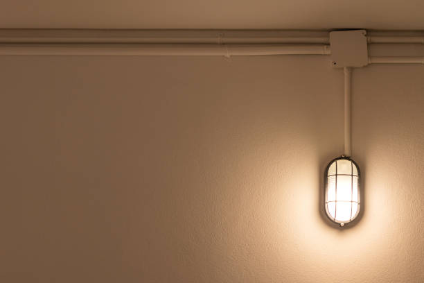 istock An industrial designed wall lighting lamp. 1578666485