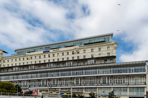 Palace hotel in Southend, England, UK.  Southend has the longest entertainment pier in the world.