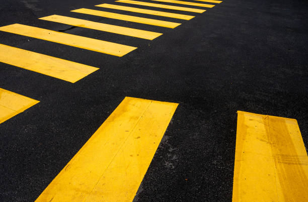 Crosswalk sigh on the road