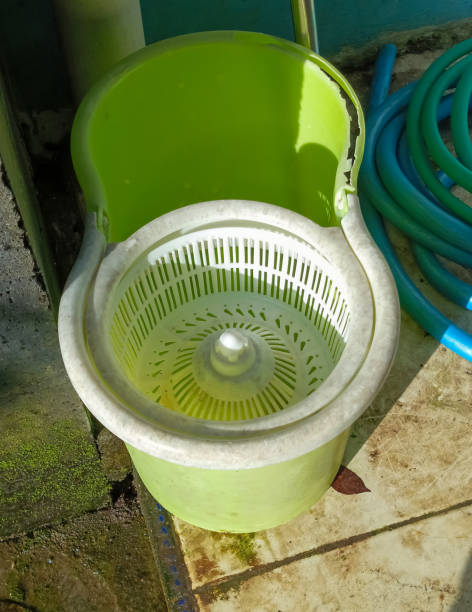 istock Ceramic floor washing equipment 1578730612