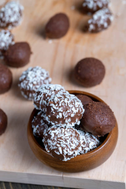 istock Chocolates with coconut sweet filling 1578785605