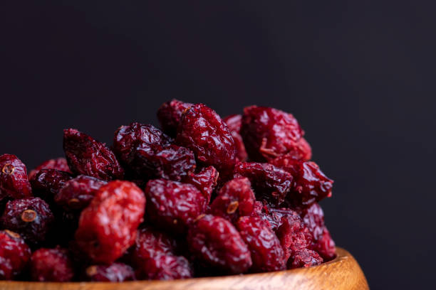 istock Dried red cranberries with sugar syrup 1578786717