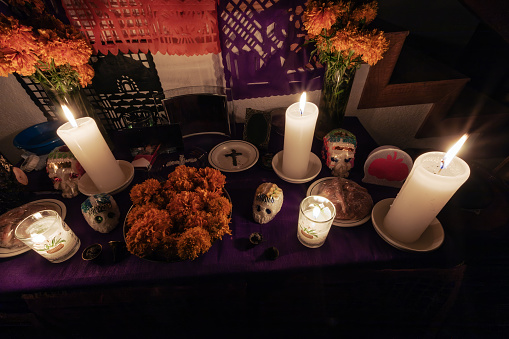 Day of de Dead offering at home