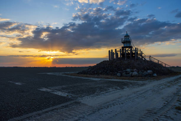 The lighthouse during sunset along Lake Huron's shoreline, Canada. Shot with a Canon 5D Mark IV.