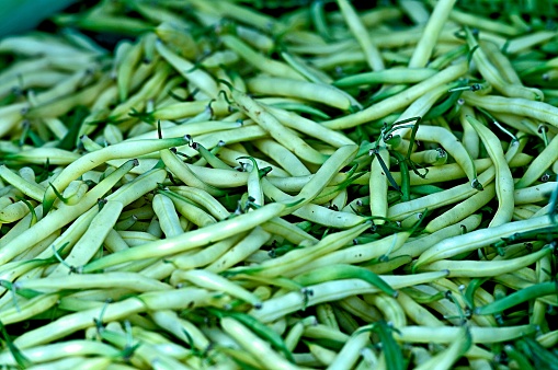 Wax Beans for sale at a Farmers Market