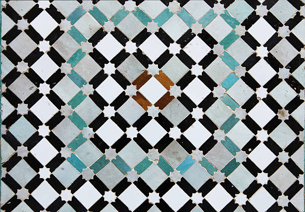 istock Beautiful old tiles from Meknes medina in Morocco 157913556