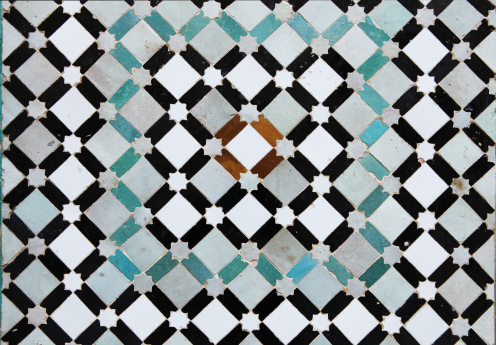 Colorful tiles from Meknes medina in Morocco.. (XXXL Canon 5D Mark II) 