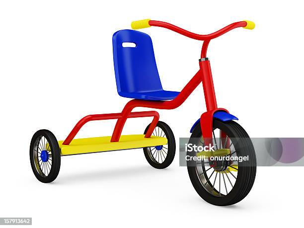 Tricycle Stock Photo - Download Image Now - Tricycle, Cut Out, Bicycle