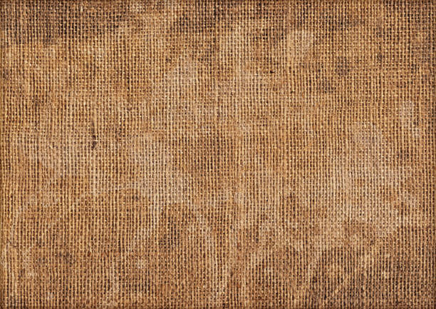 istock Hi-Res Antique Burlap Canvas Mottled Blotted Grunge Texture 157913690