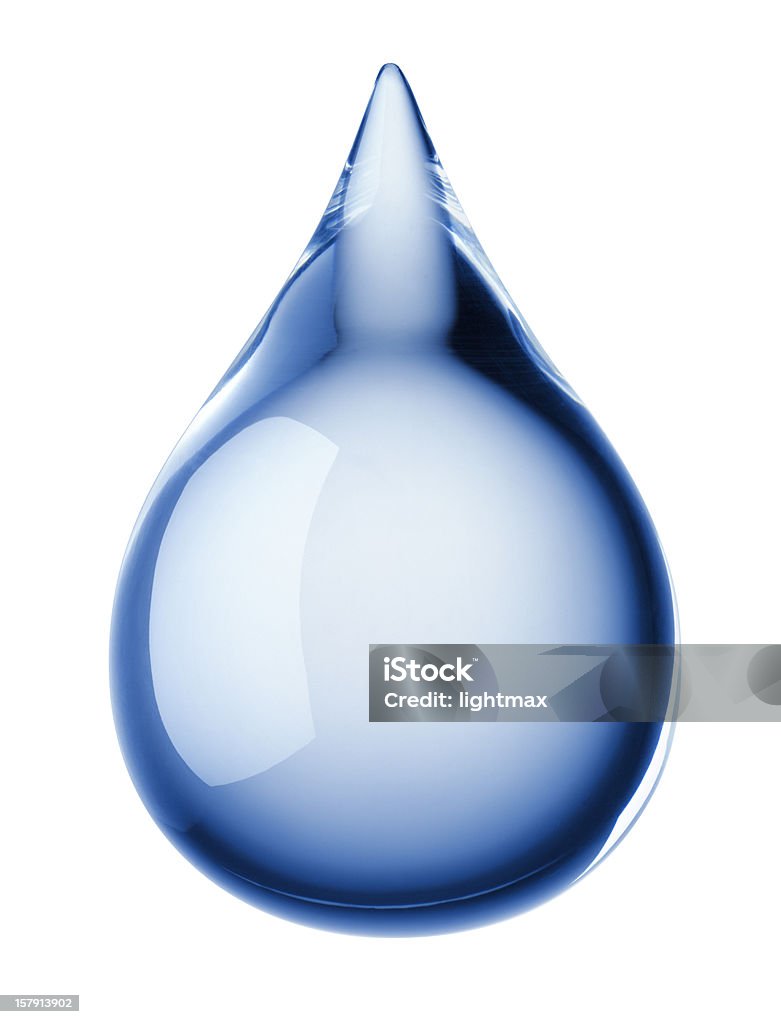 Wasser Tropfen - Lizenzfrei Blau Stock-Foto
