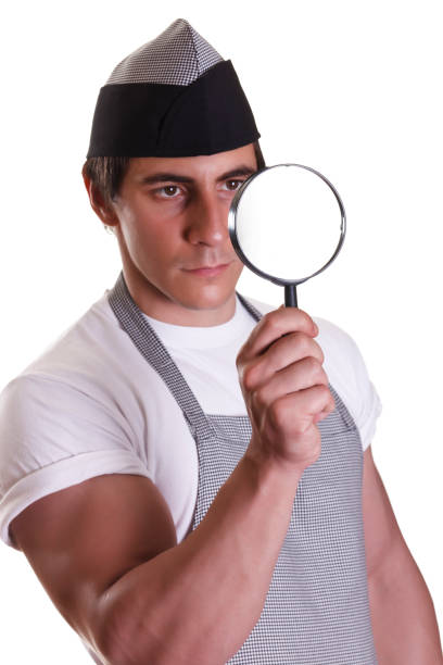 istock magnifying glass overlooking the chef 157914035