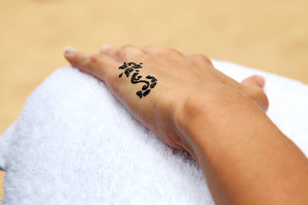 istock Henna Tattoo on hand 157914208