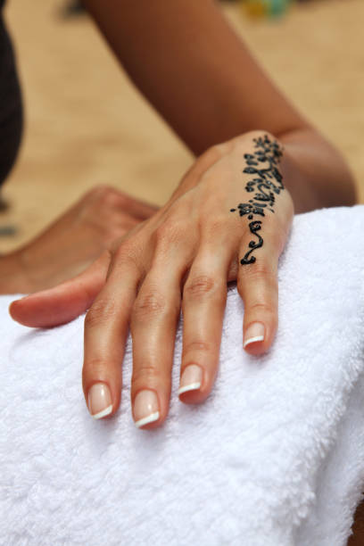 istock Henna Tattoo on hand 157914277