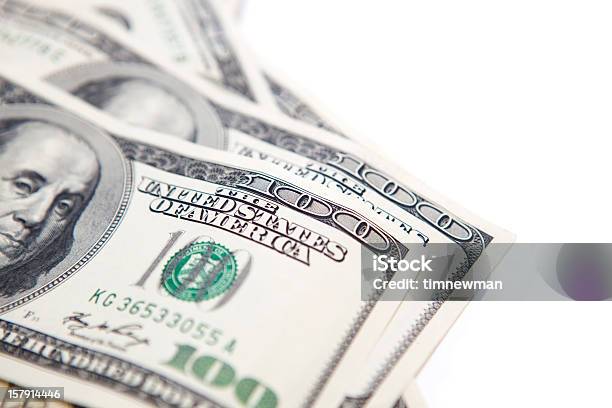 Stack Of Onehundred Dollar Bills Stock Photo - Download Image Now - Currency, Corporate Business, Greed