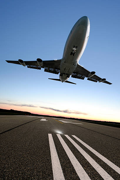 istock XXL jumbo jet airplane landing 157914680