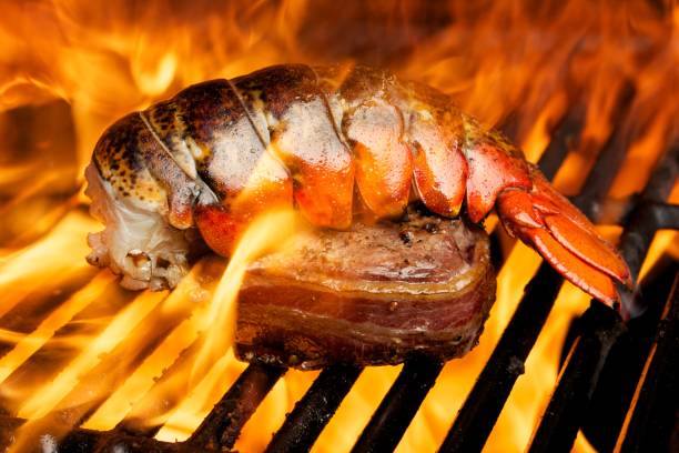 istock Bacon wrapped filet mignon with lobster tail 157914691