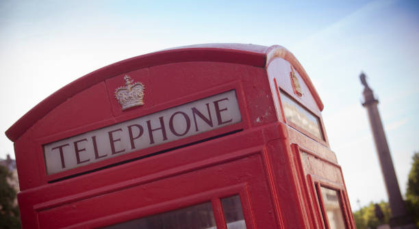 istock London red telephone booth in Columbus circle 157914707