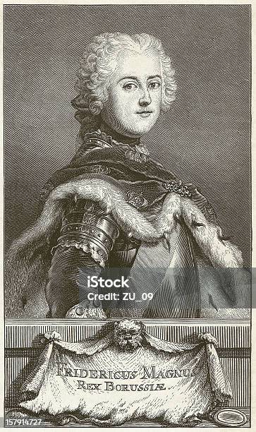Frederick Ii Frederick The Great 17121786 Stock Vektor Art und mehr Bilder von Asiatischer Holzschnitt - Asiatischer Holzschnitt, Deutsche Kultur, Deutschland