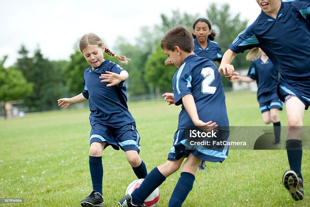 Kids soccer A kids soccer team. Soccer Stock Photo