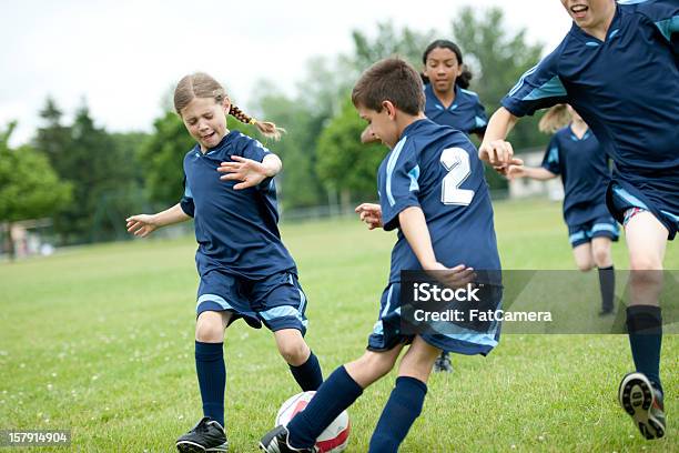 Kids Soccer Stock Photo - Download Image Now - Soccer, Playful, Playing