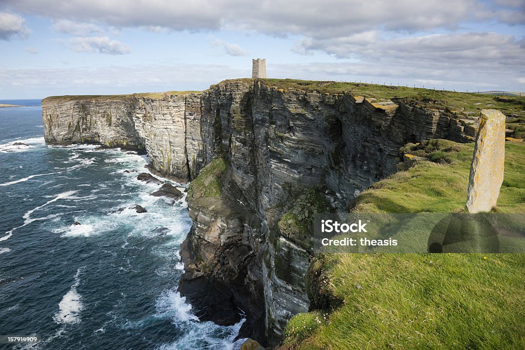 Scogliere sul mare Marwick testa, Orcadi - Foto stock royalty-free di Isole Orcadi