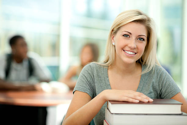 gli studenti - lecture hall college student university multi ethnic group foto e immagini stock