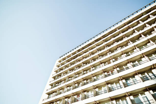 istock Large hotel in front of a summer sky 157914945