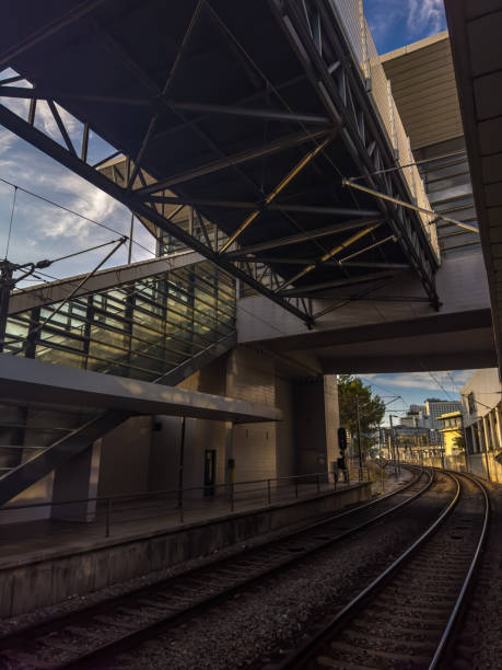 istock Image next to a train station platform in Lisbon, Portugal 1579429144