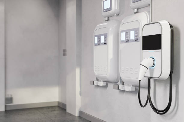 istock Ev charger at home garage 1579451143