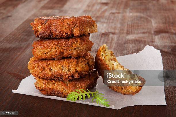 Falafel Background Country Style Stock Photo - Download Image Now - Appetizer, Arugula, Brown
