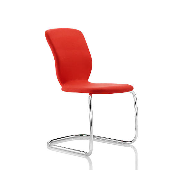 istock Red Stylish Chair isolated on white 157958614